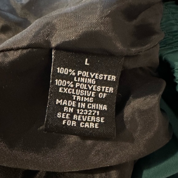 Riley & Jame “Money Maker” Lightweight Rain Bomber Jacket, size Large - Picture 8 of 13